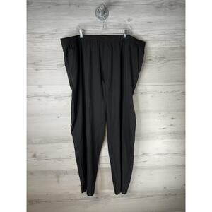 Xersion Pants Mens 3XL Black Woven Open Bottom Stretch Track Athletic Pockets